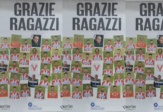 La città di Vicenza saluta e ringrazia la propria squadra