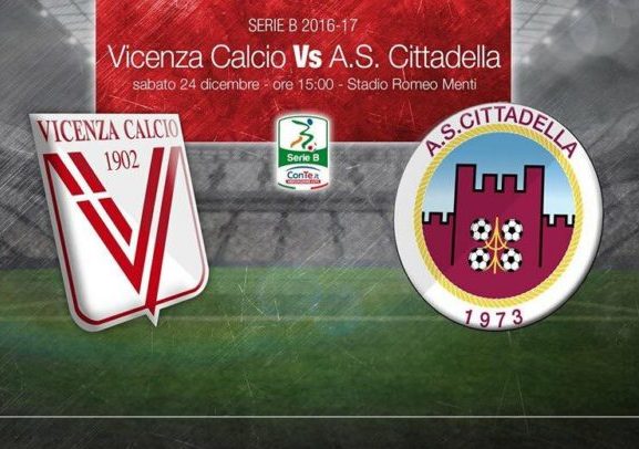 Vicenza-Cittadella: 2-0 (20^ giornata)