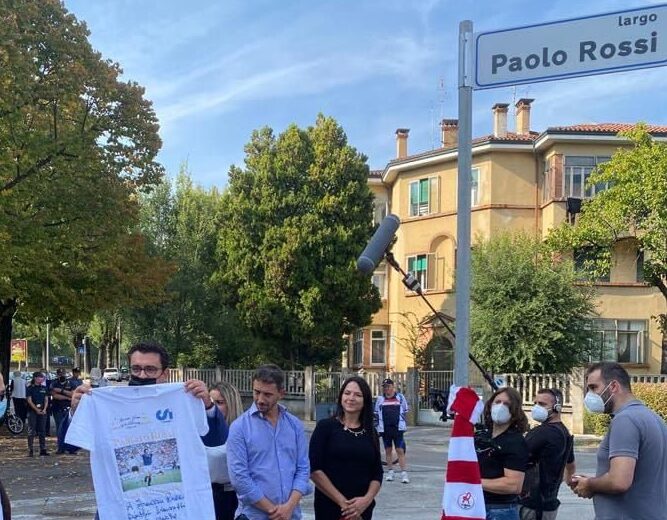 Inaugurato oggi Largo Paolo Rossi: sarà il nuovo indirizzo del L.R. Vicenza