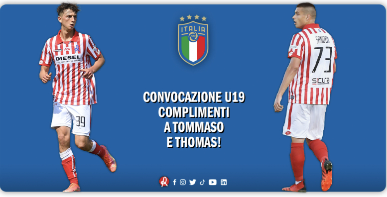 Nuova convocazione in Nazionale Under 19 per Tommaso Mancini e Thomas Sandon