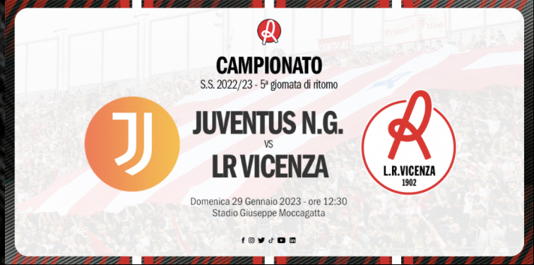 Cambia l’orario della partita con la Juventus Next Gen