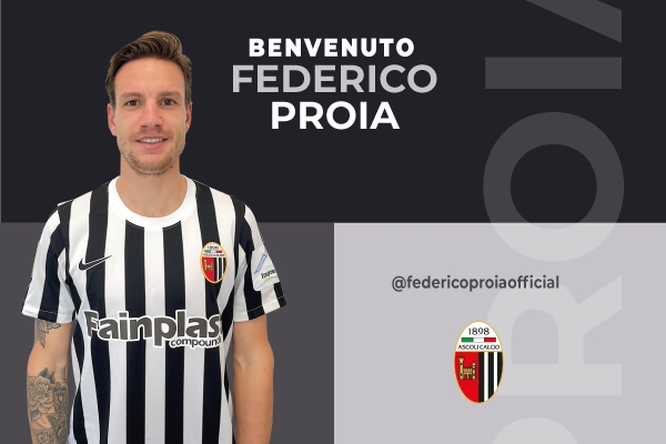 Ufficiale: Federico Proia in prestito all’Ascoli