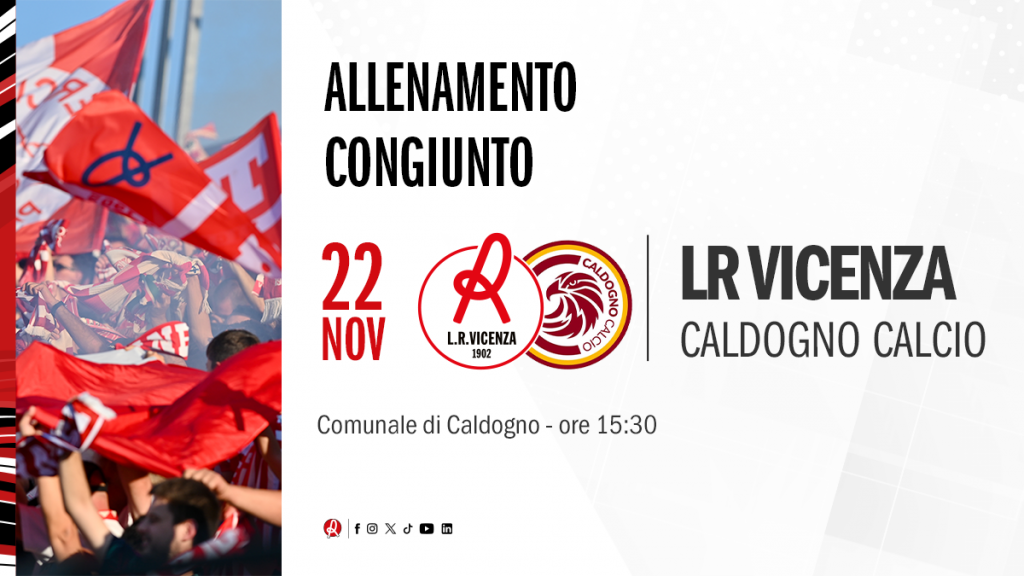 Mercoledì 22 novembre allenamento congiunto con il Caldogno Calcio