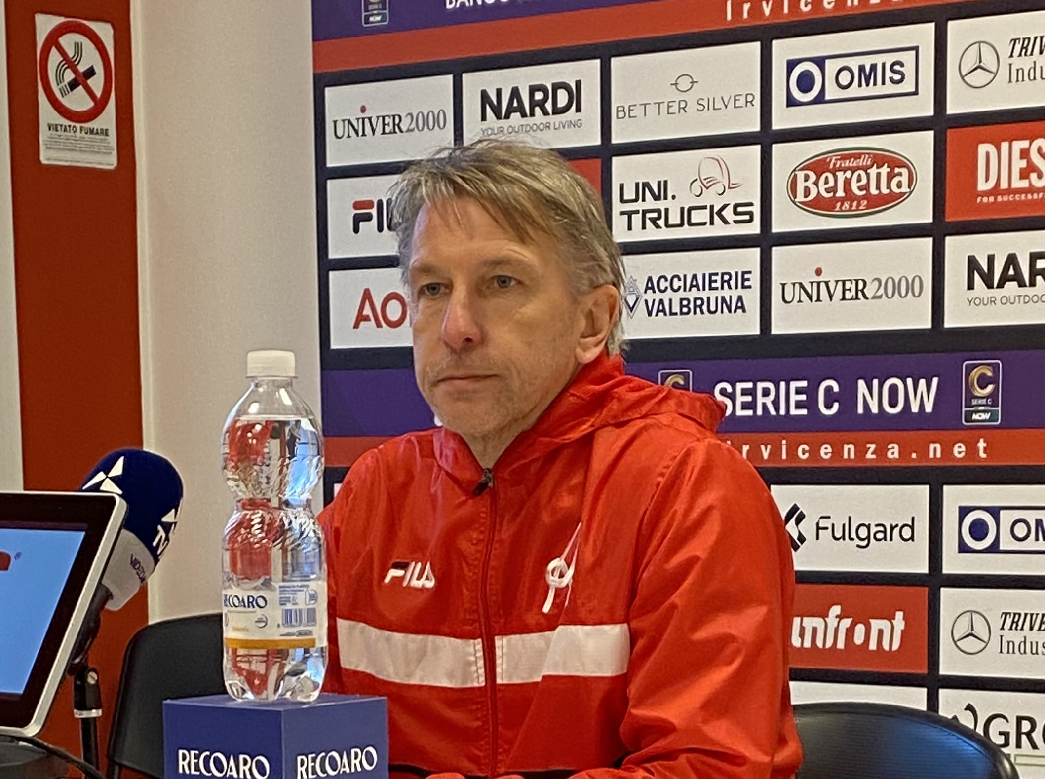 Vecchi: “Amarezza per il gol subito alla fine all’interno di una partita giocata benissimo, dove si è visto un Vicenza di altissimo livello”